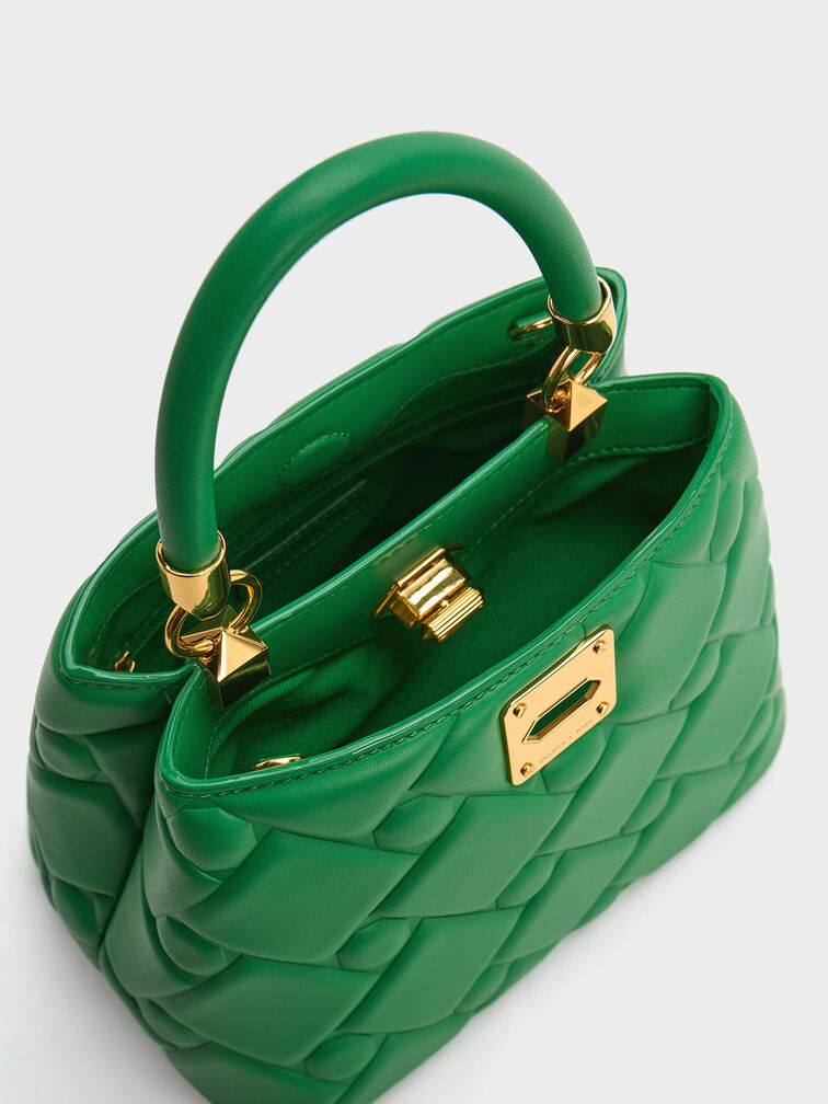 Tillie Quilted Top Handle Bag, , hi-res