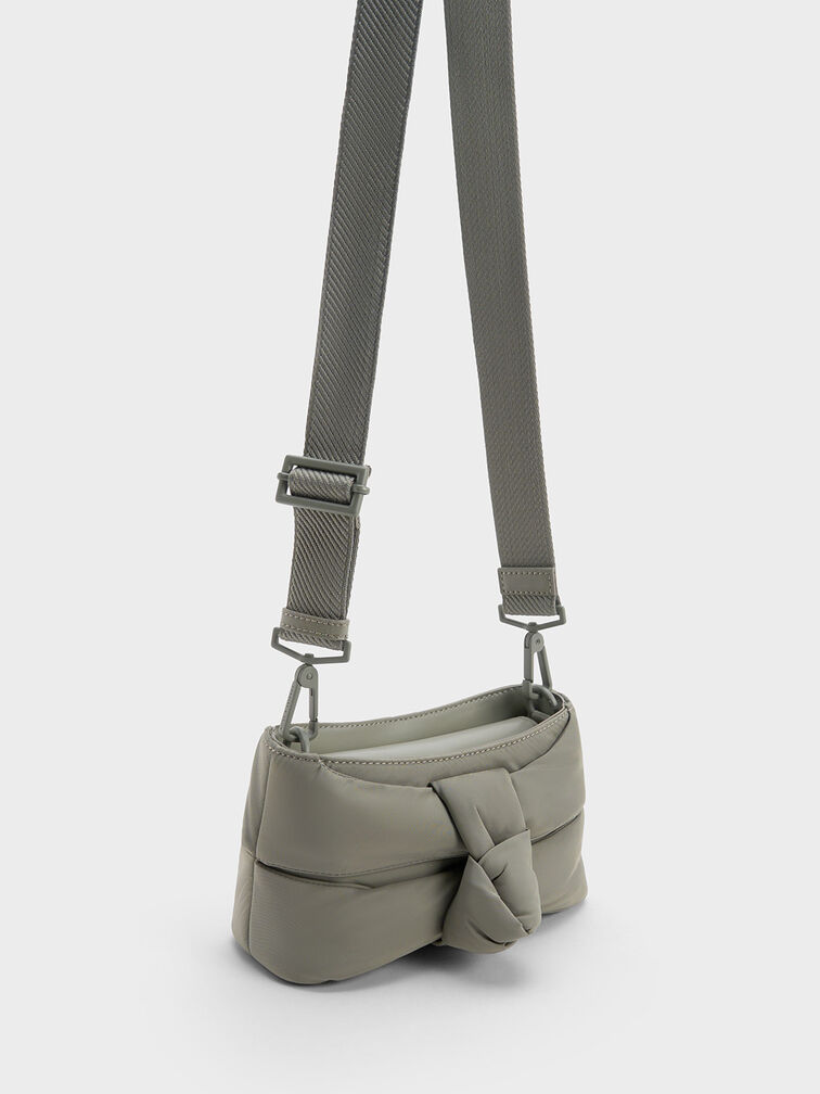 Puffy Nylon Top Handle Bag, , hi-res