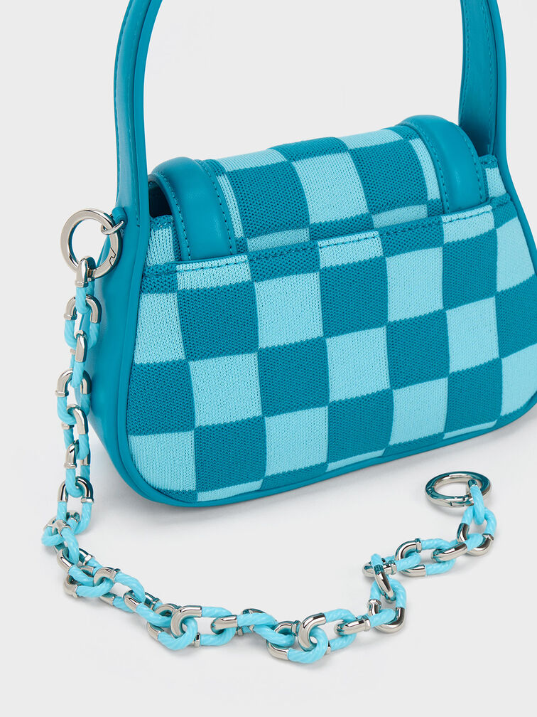 Shiloh Checkerboard Top Handle Bag, , hi-res