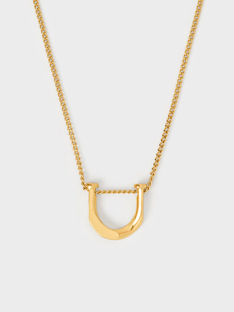 Gabine Necklace, Gold, hi-res