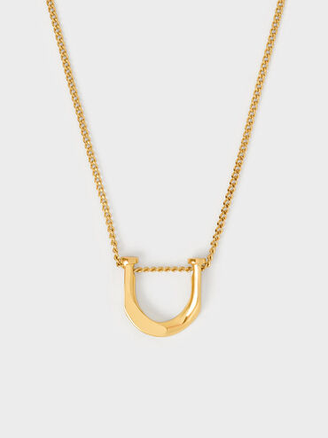 Gabine Necklace, Gold, hi-res