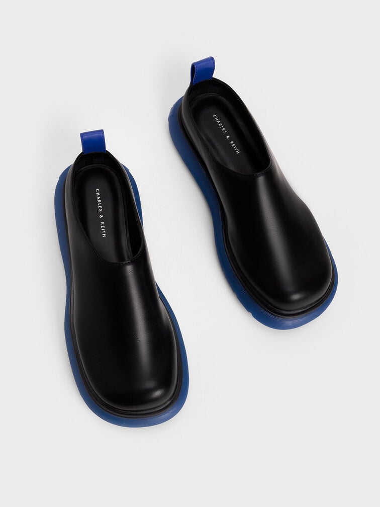 Round-Toe Platform Mules, , hi-res