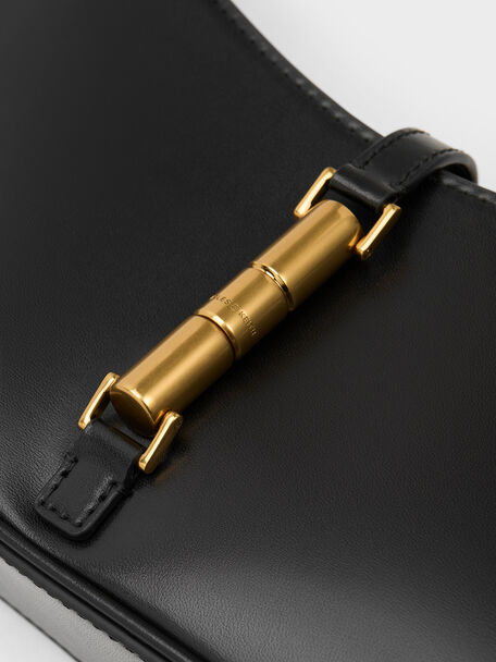 Cesia Metallic Accent Shoulder Bag, , hi-res