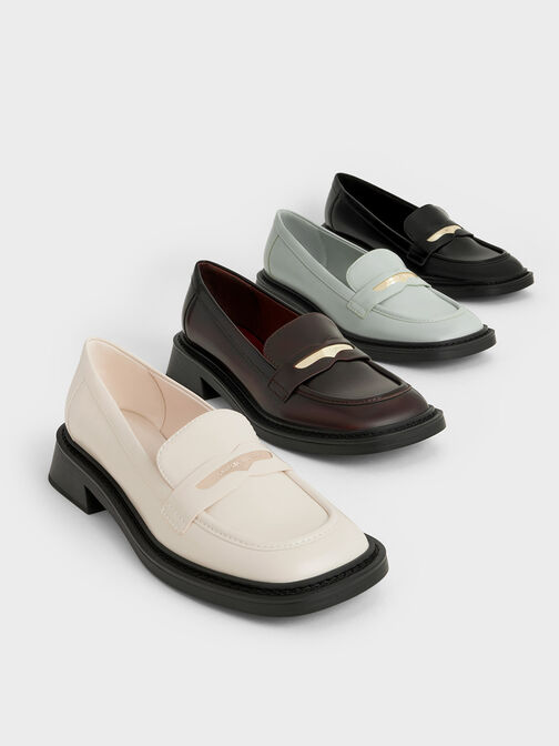 Metallic Penny Tab Loafers, , hi-res