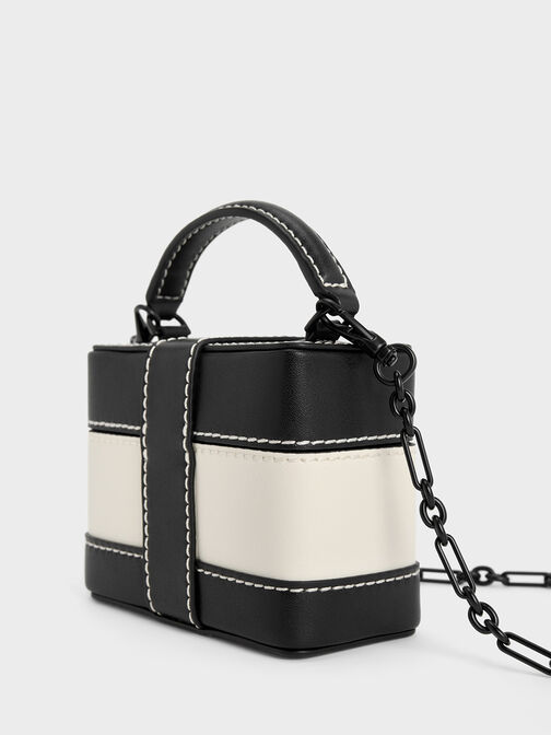 Mini Bronte Contrast Trim Top Handle Bag, , hi-res