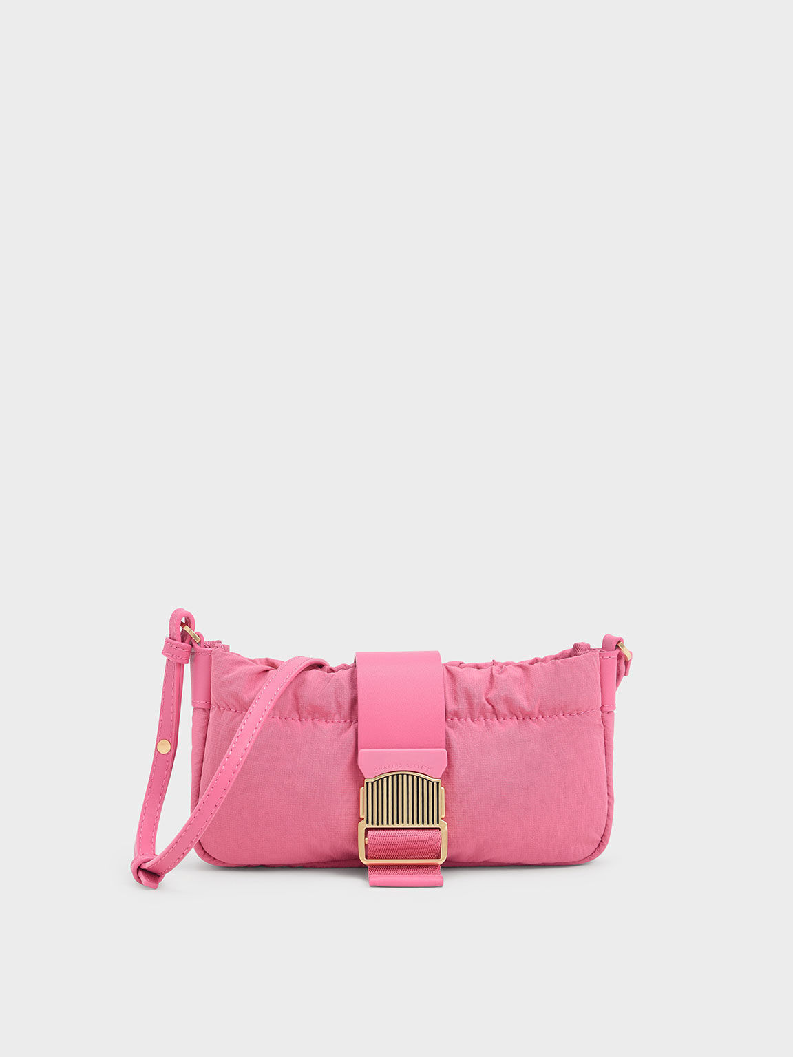 Aspen Ruched Phone Pouch, Pink, hi-res