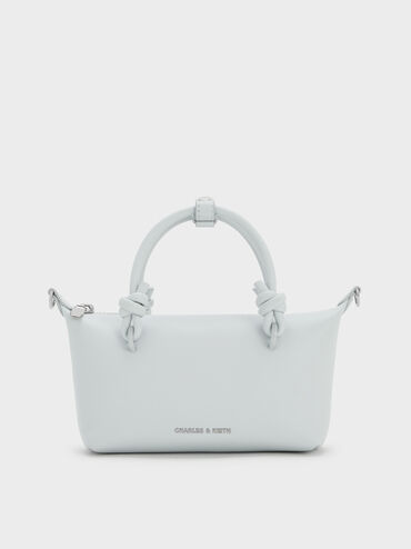กระเป๋าโท้ทหูจับแบบปมรุ่น Sammie, สีซีซอลต์บลู, hi-res