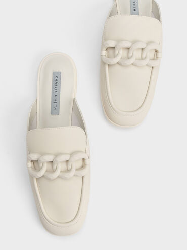 Chunky Chain Loafer Flats, , hi-res