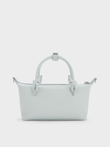 กระเป๋าโท้ทหูจับแบบปมรุ่น Sammie, สีซีซอลต์บลู, hi-res