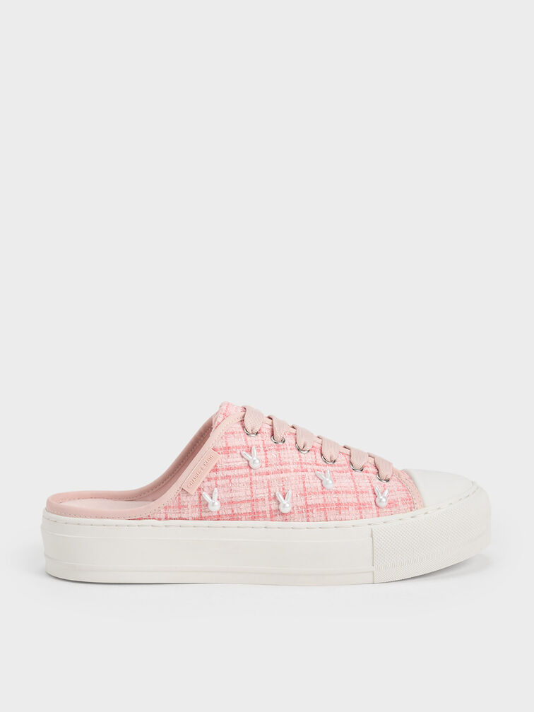 Bunny Tweed Slip-On Sneakers, , hi-res