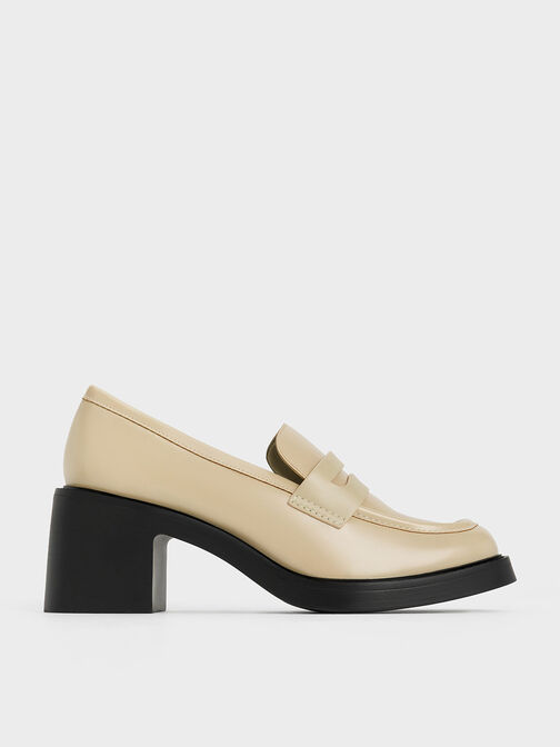 Hester Loafer Pumps, Chalk, hi-res