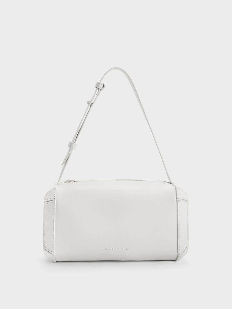 Geometric Boxy Shoulder Bag, , hi-res