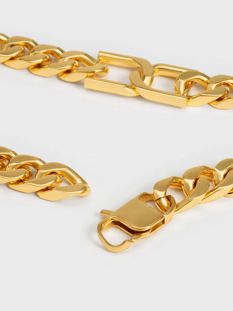 Gabine Chain-Link Choker Necklace, Gold, hi-res