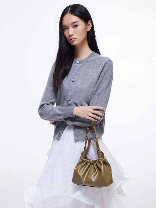 Ally Ruched Slouchy Bag, , hi-res