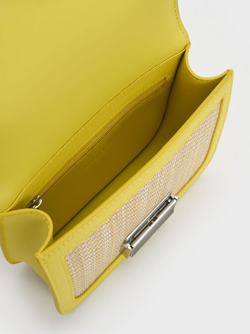 Charlot Raffia Chain Strap Bag, , hi-res