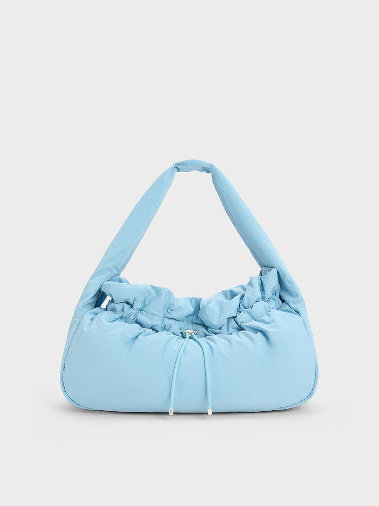 Ruched Hobo Bag, , hi-res