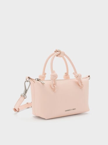 Sammie Knotted-Handle Tote Bag, Soft Pink, hi-res