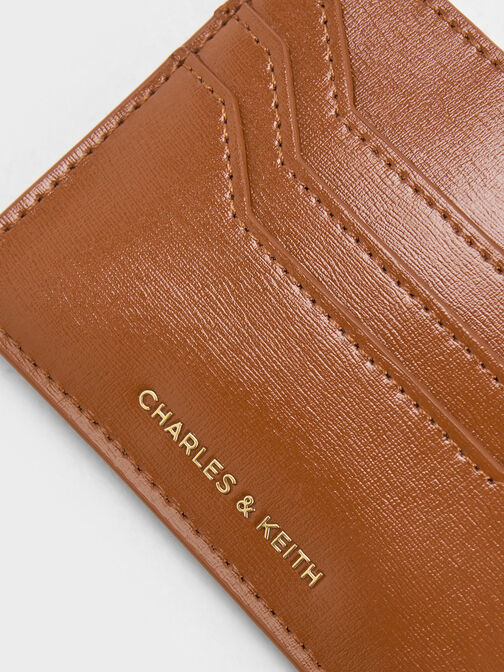 Carli Multi-Slot Card Holder, Brown, hi-res