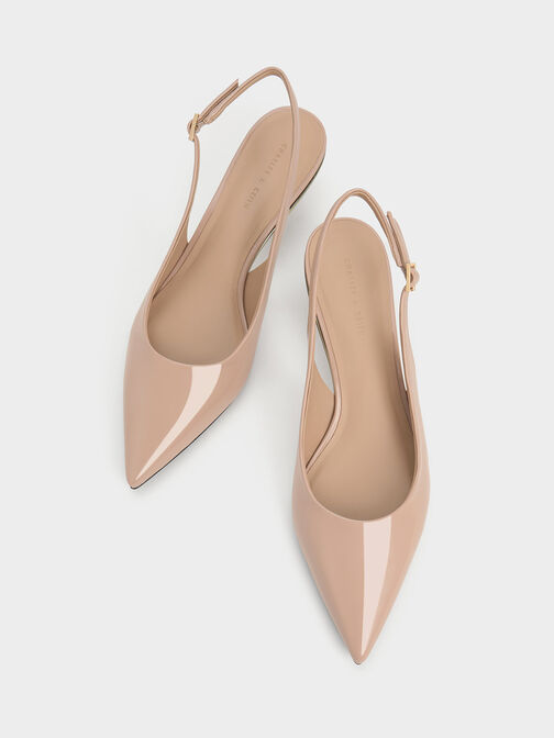 Patent Pointed-Toe Slingback Pumps, , hi-res