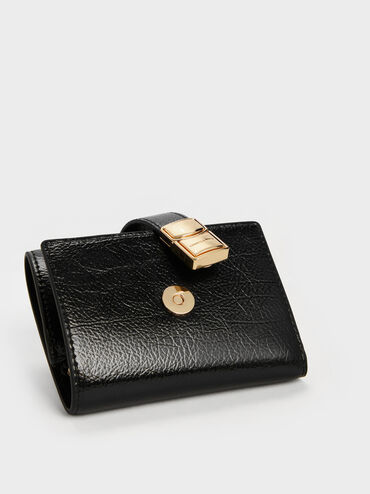 Acelynn Belted Small Wallet, Black, hi-res