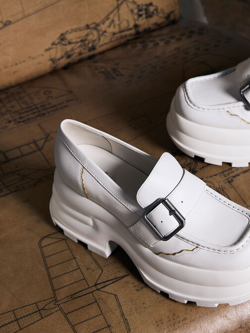 Jules Platform Buckled Loafers, , hi-res