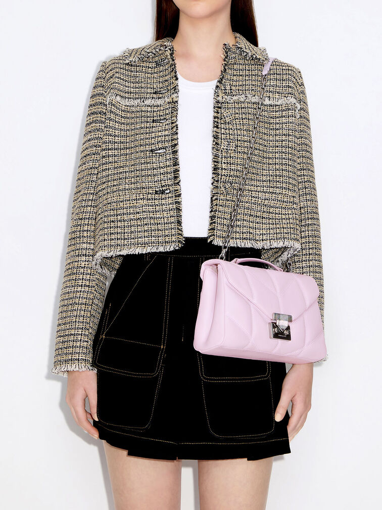 Eudora Chevron Trapeze Bag, , hi-res