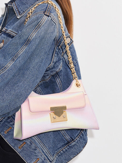 Eudora Swirl-Print Sculptural Bag, , hi-res