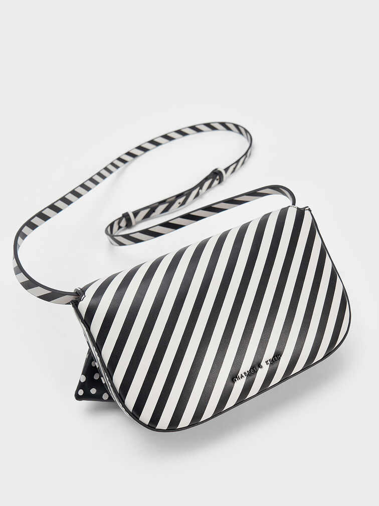 Bow Printed Crossbody Bag, , hi-res