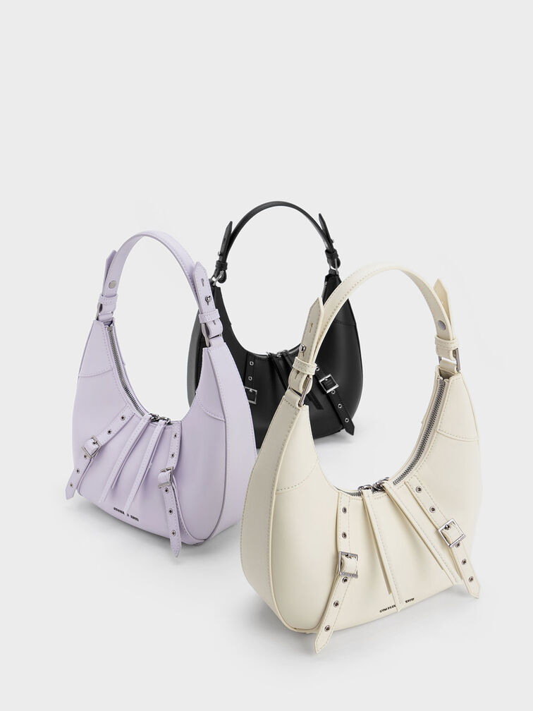 Grommet Crescent Hobo Bag, , hi-res