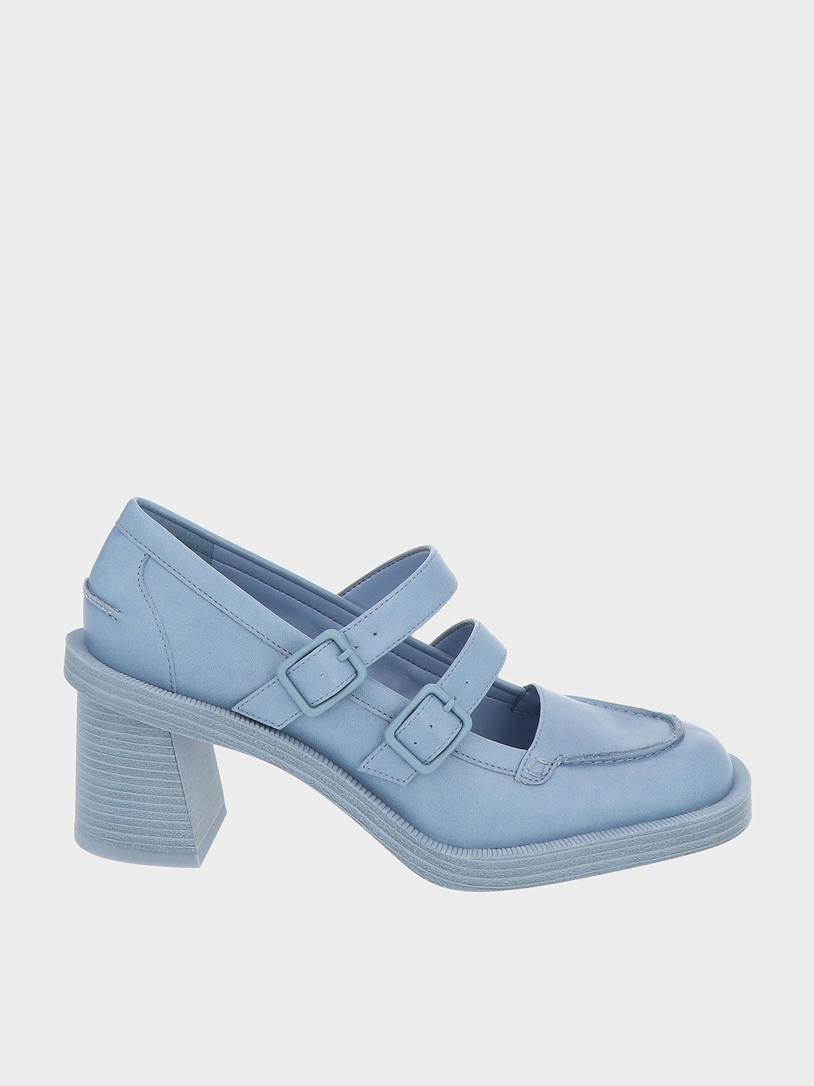 Haisley Double-Strap Mary Jane Pumps, Blue, hi-res