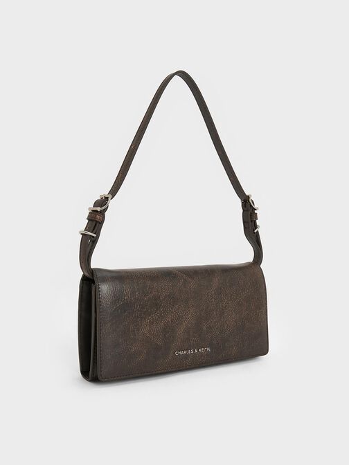 Sloane Long Wallet, Dark Brown, hi-res