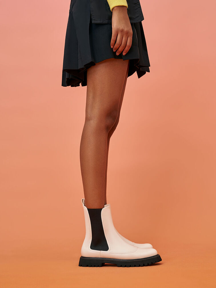 Ridged-Sole Chelsea Boots, , hi-res