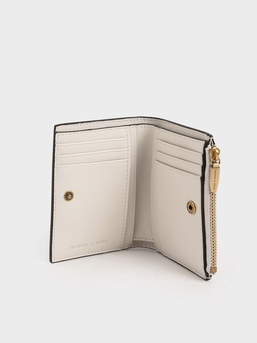 Harmonee Top Zip Small Wallet, Ivory, hi-res