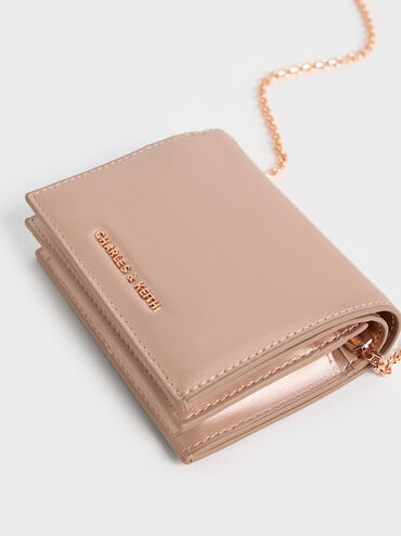 กระเป๋าใส่บัตรรุ่น Cassia, สีโรสโกลด์, hi-res