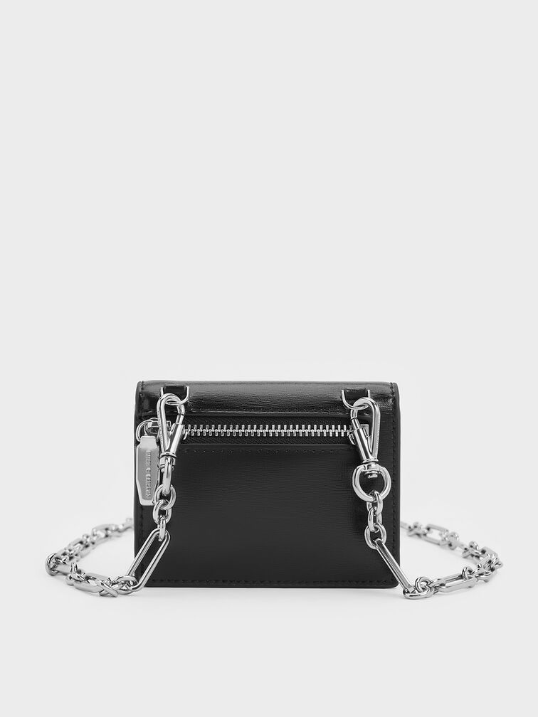 Adelie Envelope Card Holder, Noir, hi-res