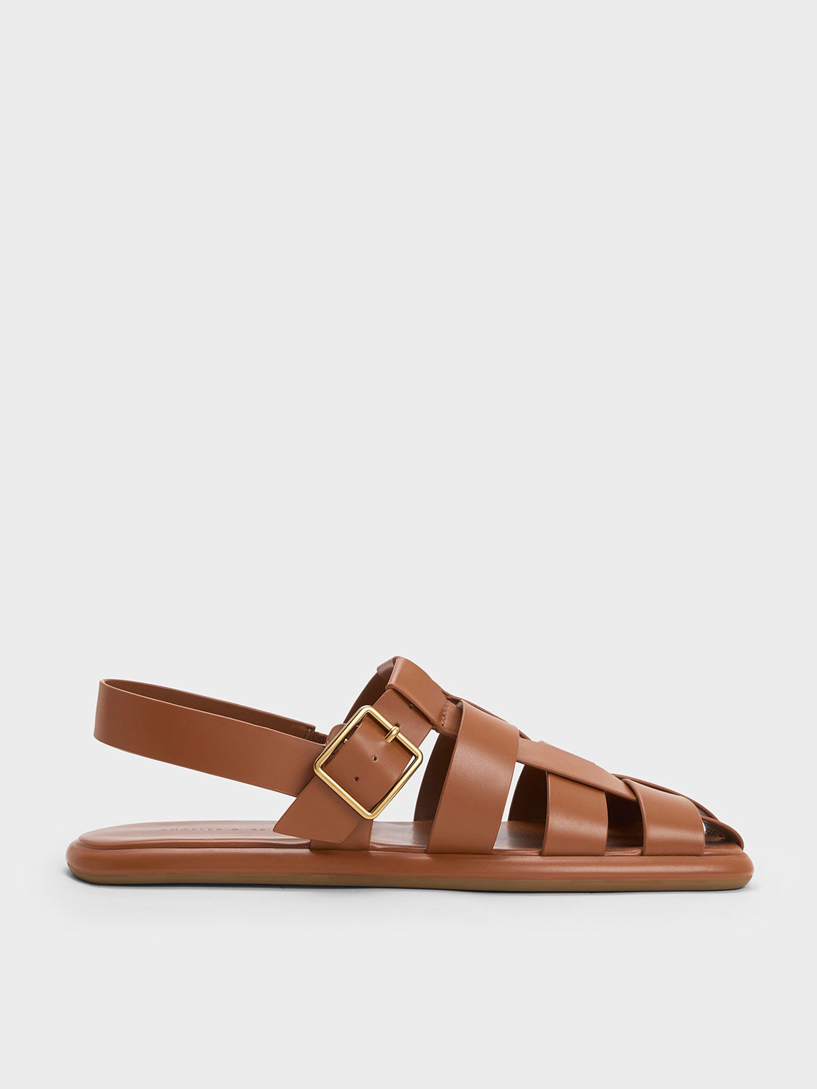 Caged leather sandals on sale