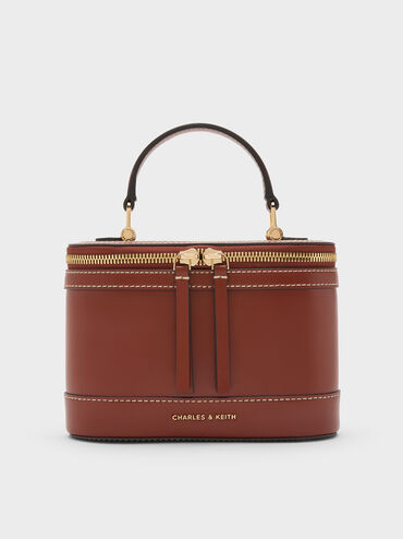 Enola Top Handle Vanity Bag, Brick, hi-res