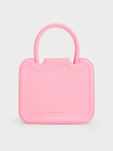Perline Sculptural Tote Bag, Pink, hi-res