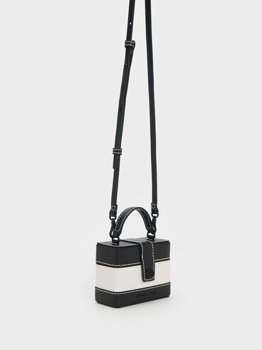 Mini Bronte Contrast Trim Top Handle Bag, สีมัลติ, hi-res