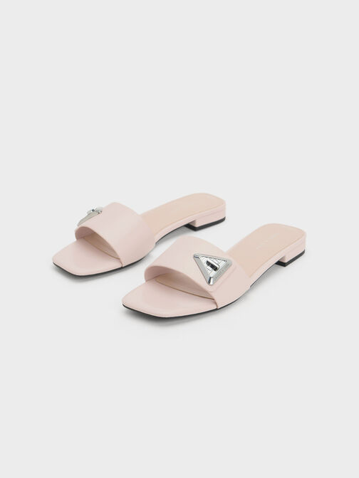 Trice Metallic Accent Slide Sandals, สีนู้ด, hi-res
