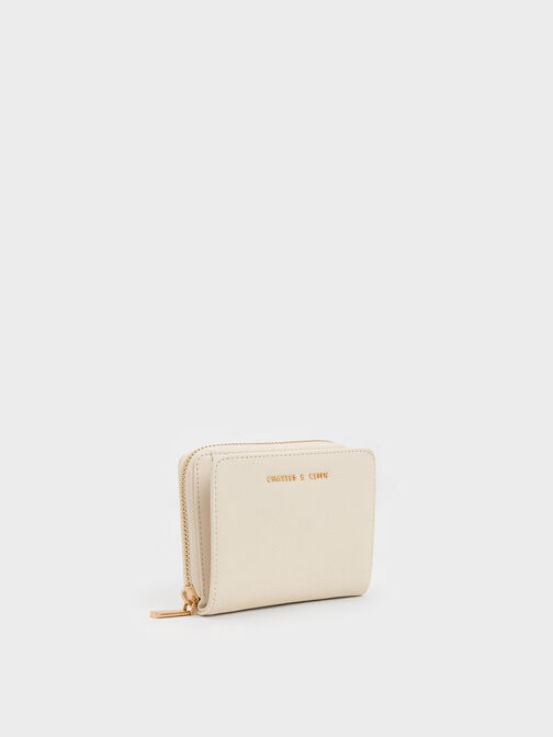 Finley Zip-Around Small Wallet, Cream, hi-res