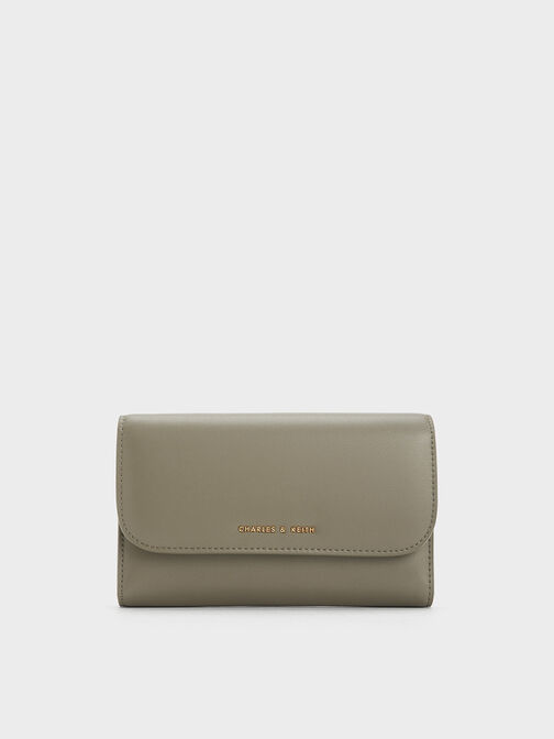 Magnetic Front Flap Long Wallet, , hi-res