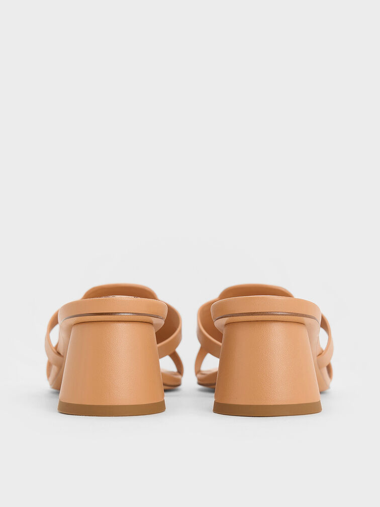 Easley Cut-Out Heeled Sandals, Toffee, hi-res