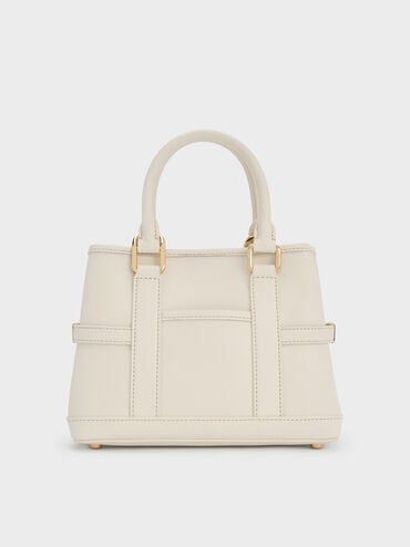 กระเป๋าโท้ทไซซ์มินิรุ่น Scottie, สีครีม, hi-res