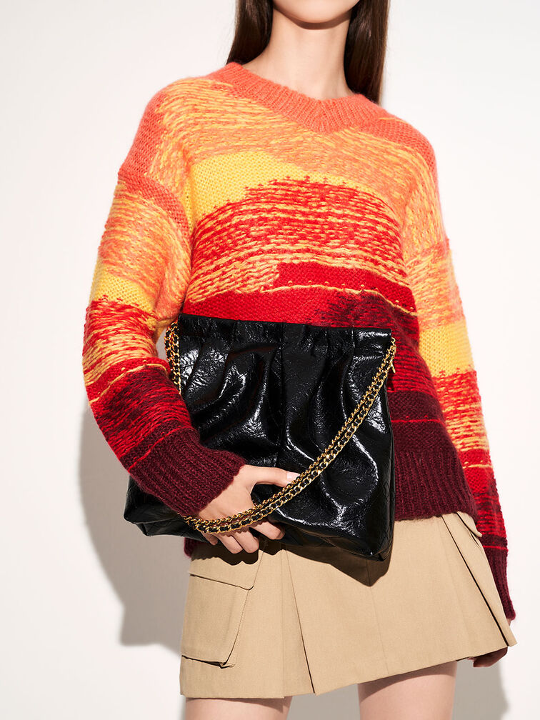 Duo Double Chain Hobo Bag, , hi-res