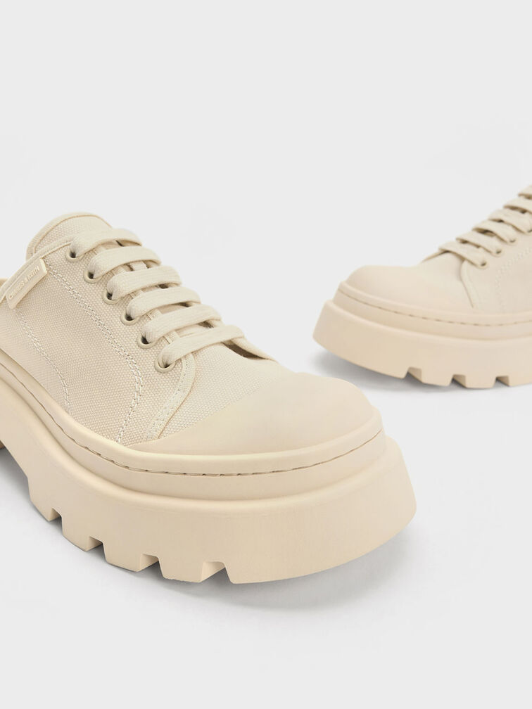 Canvas Backless Sneakers, , hi-res