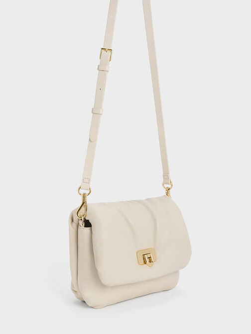 Paffuto Metallic Accent Chain-Handle Bag, , hi-res