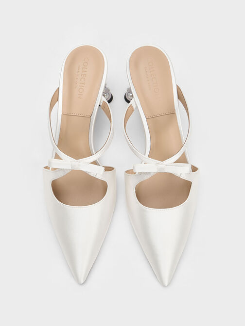 Beaded Heel Bow Mules, , hi-res