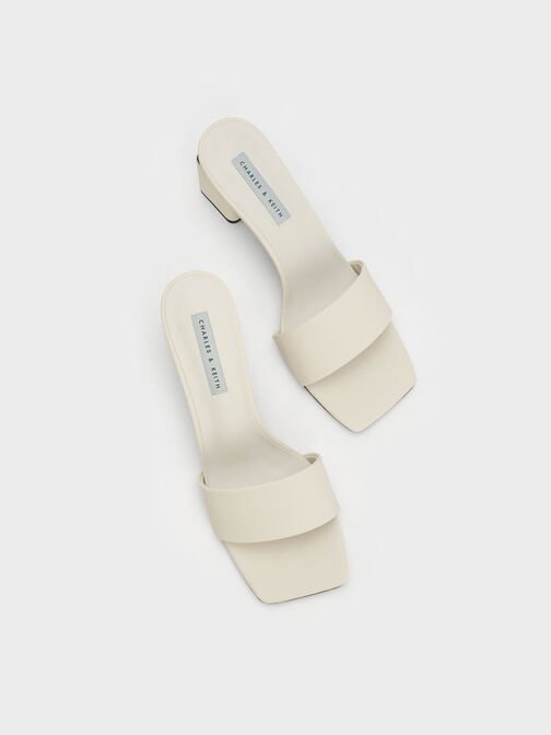 Square Block Heel Mules, , hi-res