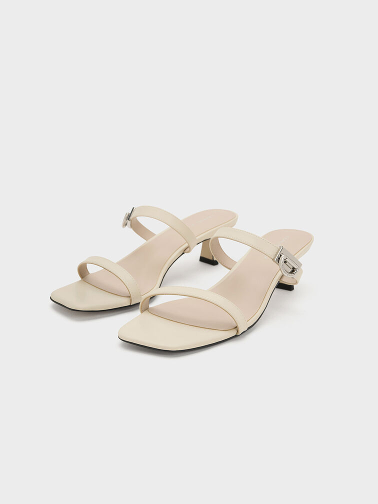 Metallic Accent Double Strap Mules, , hi-res
